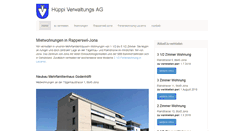 Desktop Screenshot of hueppi-verwaltung.ch